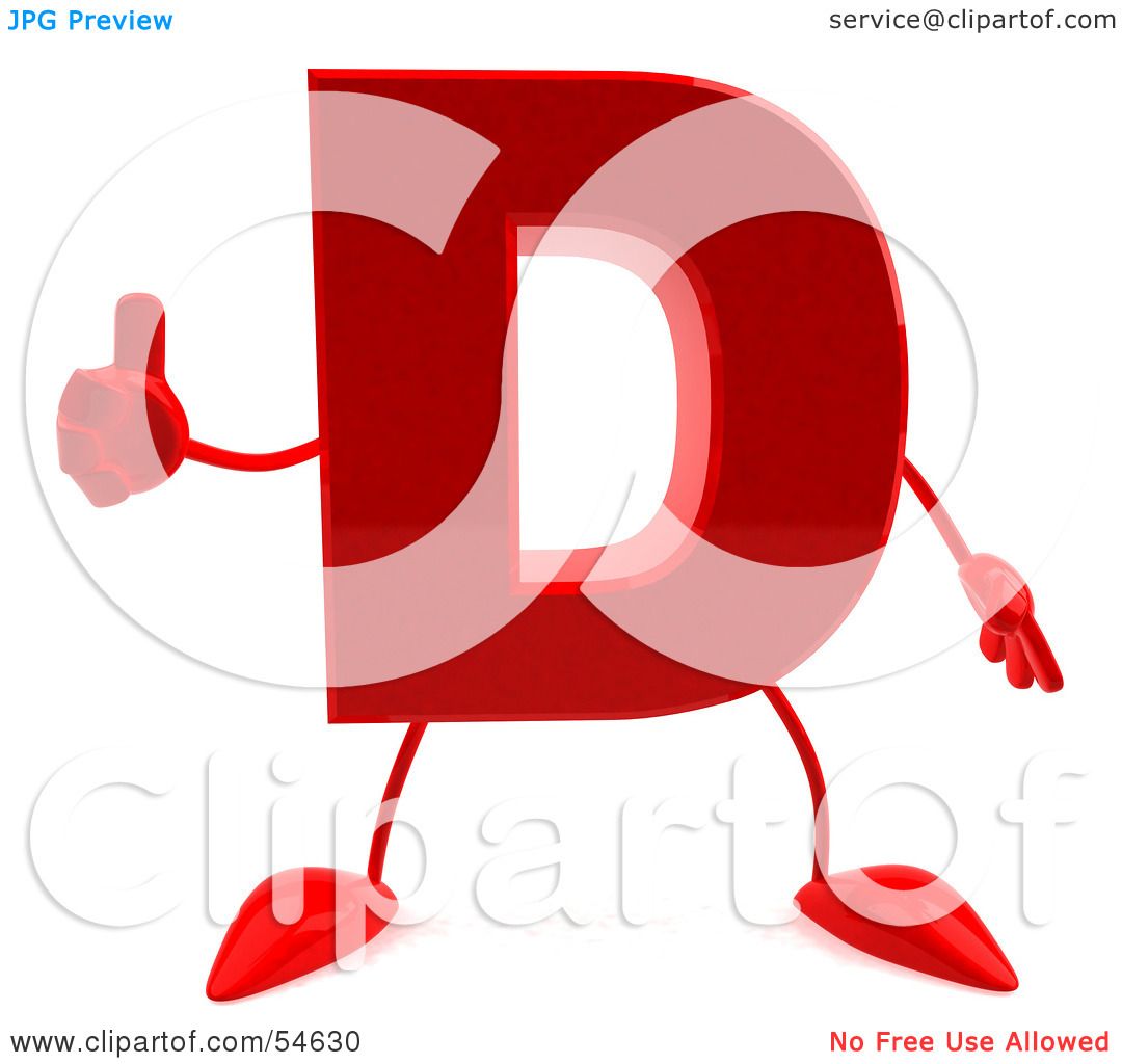 3/8 tattoo letters Royalty Illustration Free Red 3d (RF) Letter Clipart a of