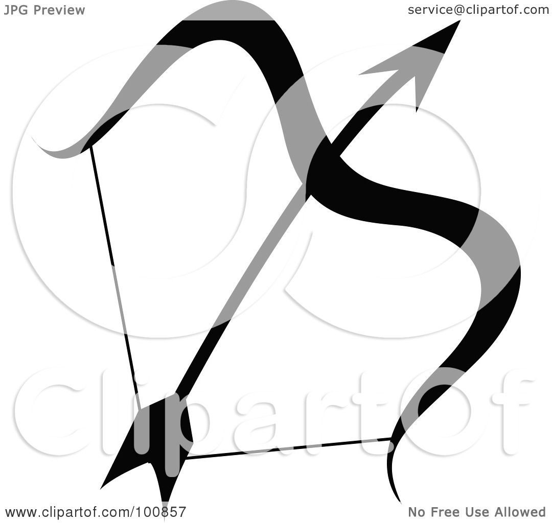 Royalty-Free (RF) Clipart Illustration of a Black And ...
