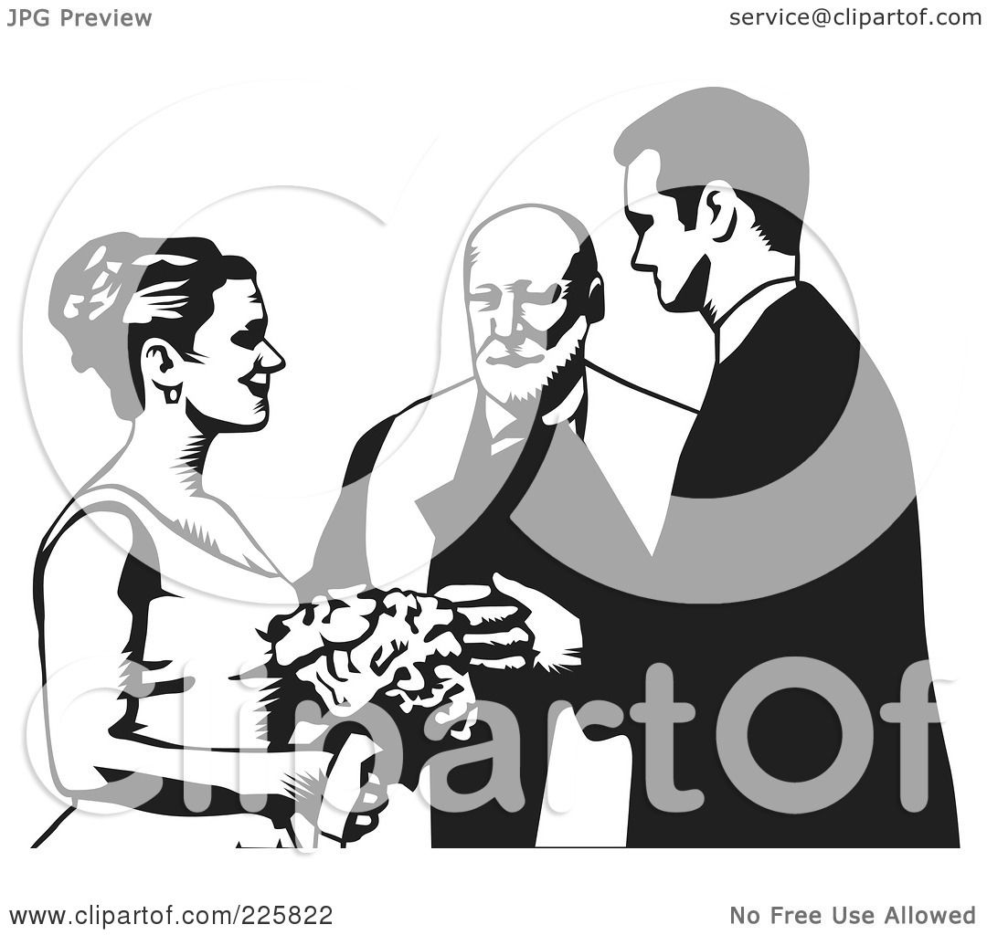 Royalty-Free (RF) Clipart Illustration of a Black And White Wedding ...
