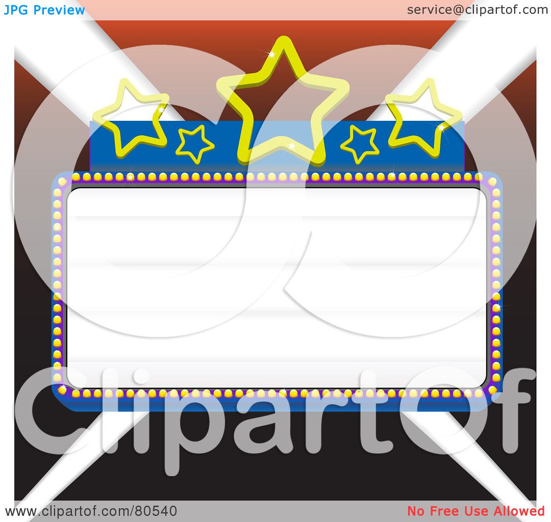 movie theater marquee clipart