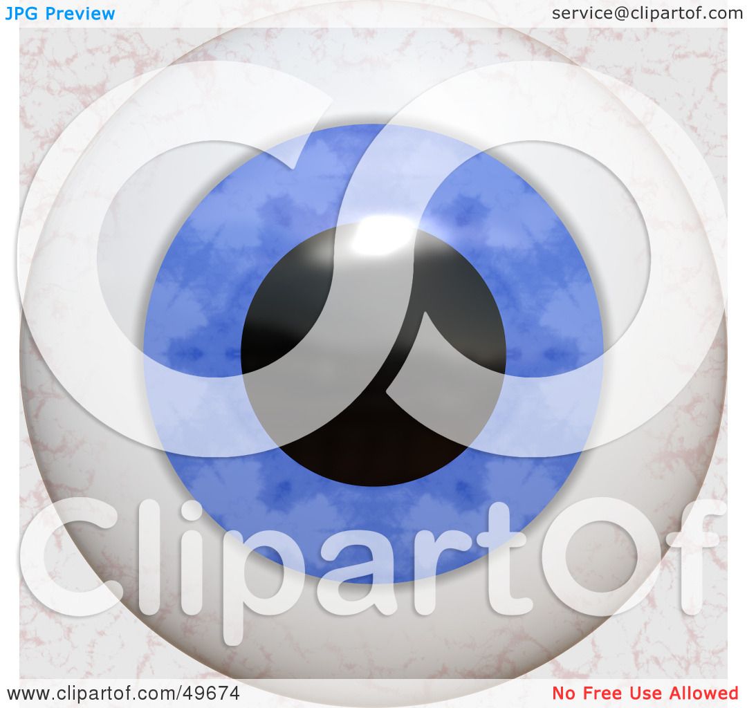 Download Royalty-Free (RF) Clipart Illustration of a Blue Bloodshot ...