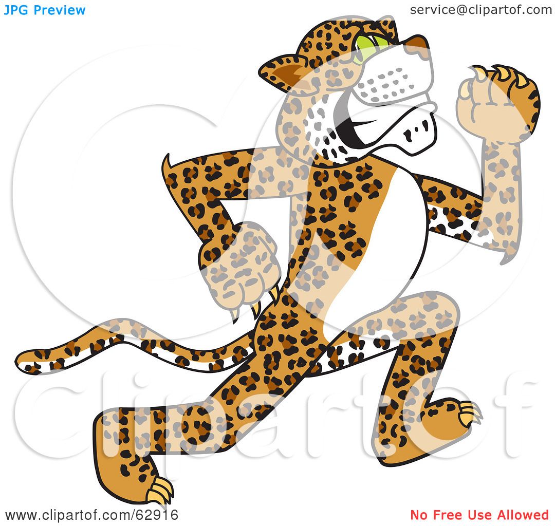 jaguar running clipart
