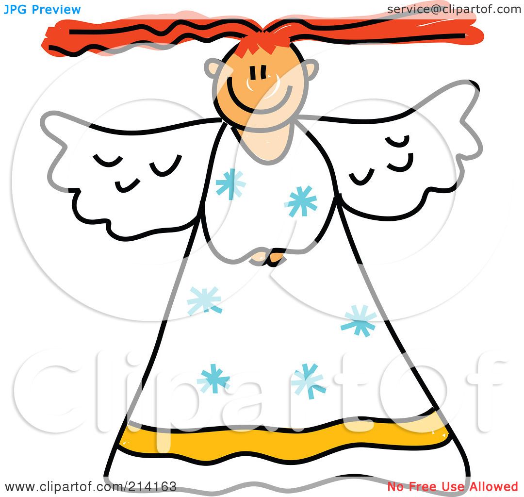 Royalty-Free (RF) Clipart Illustration of a Red Haired 