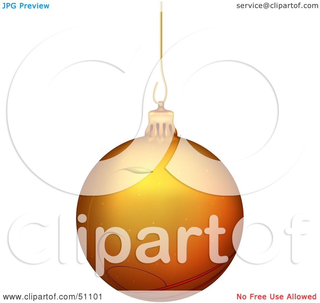 Royalty-Free (RF) Clipart Illustration of a Christmas Ornament