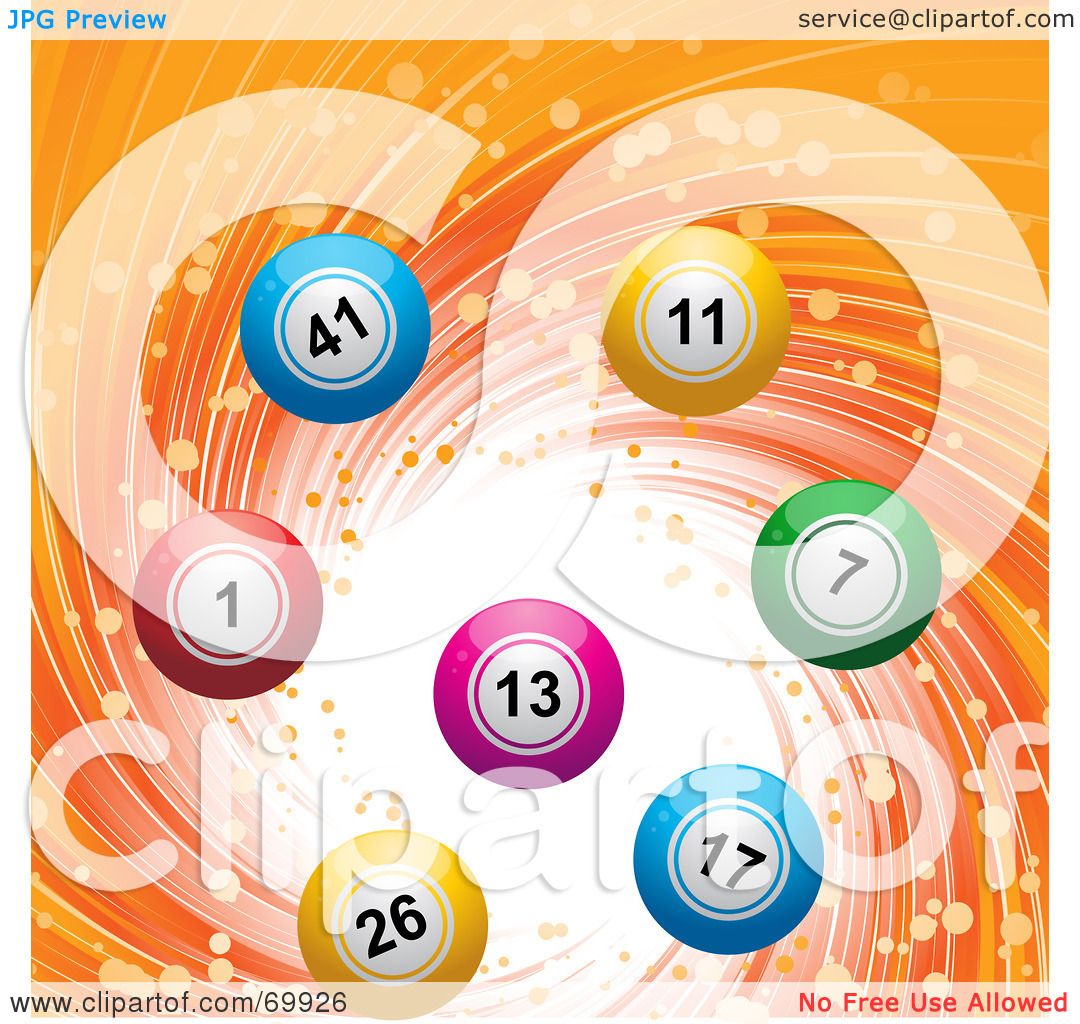 Royalty-Free (RF) Clipart Illustration of a Colorful 3d Lottery Balls ...