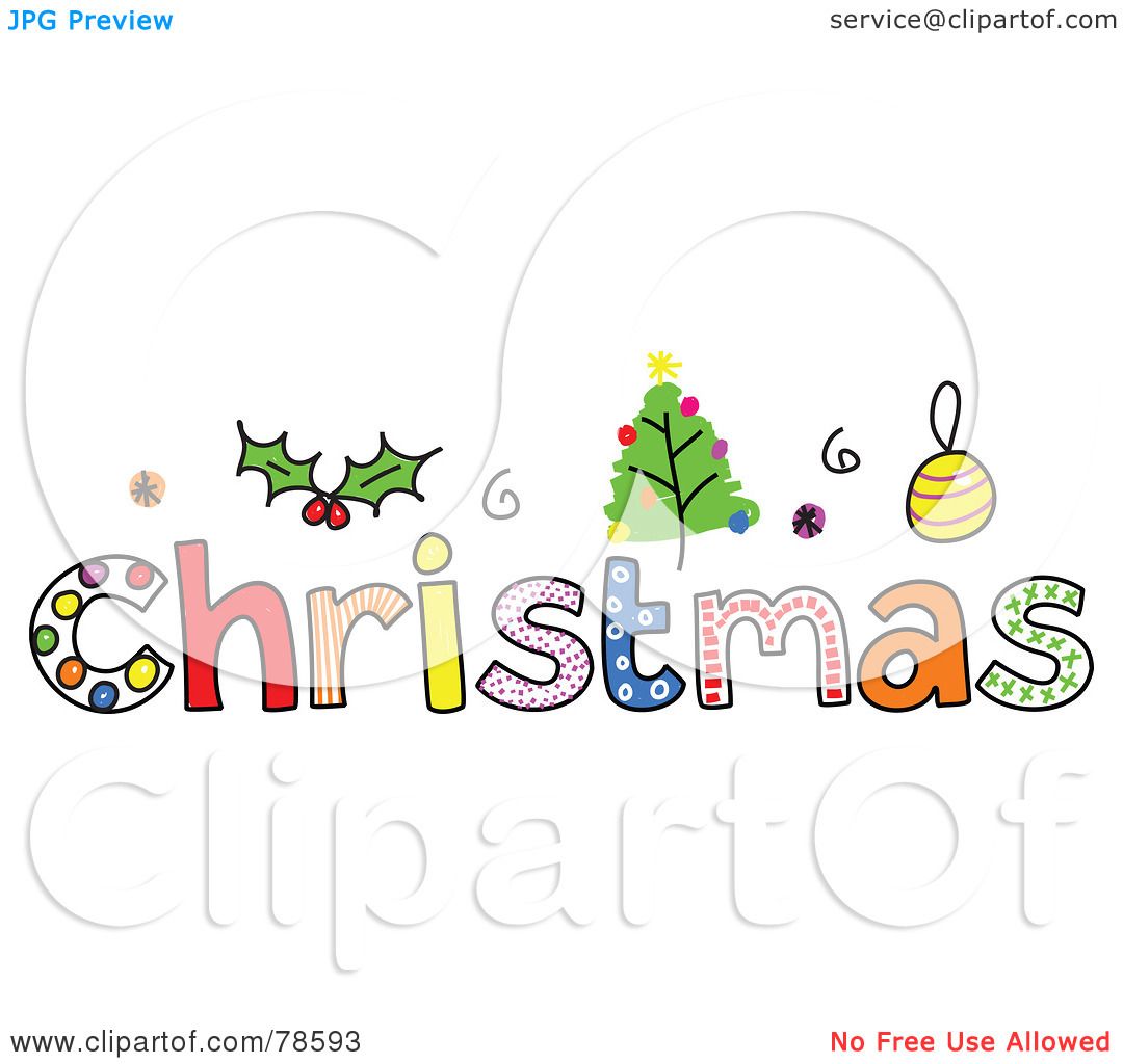 christmas words clipart - photo #29