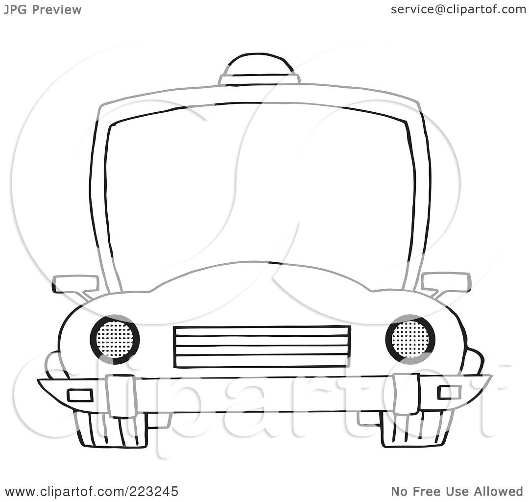 Royalty-Free (RF) Clipart Illustration of a Coloring Page Outline Of A ...
