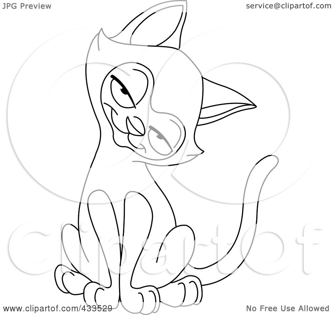 Royalty Free RF Clipart Illustration of a Coloring  Page  