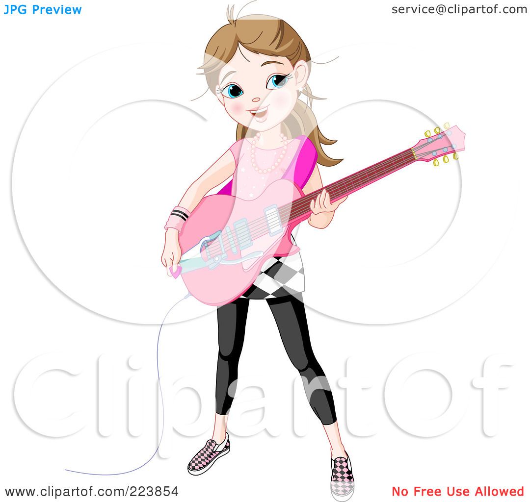 girl playing guitar clipart - photo #45
