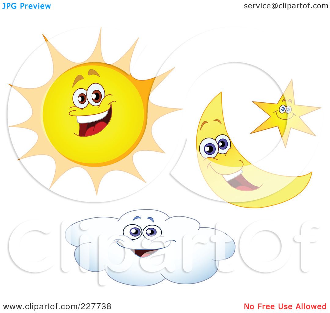 Royalty-Free (RF) Clipart Illustration of a Digital Collage Of A Sun ...
