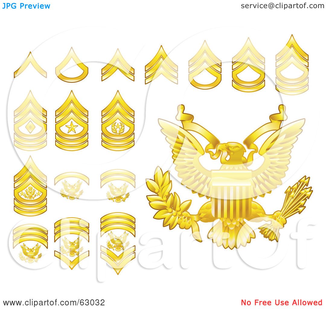 Royalty-Free (RF) Clipart Illustration of a Digital Collage Of Gold ...
