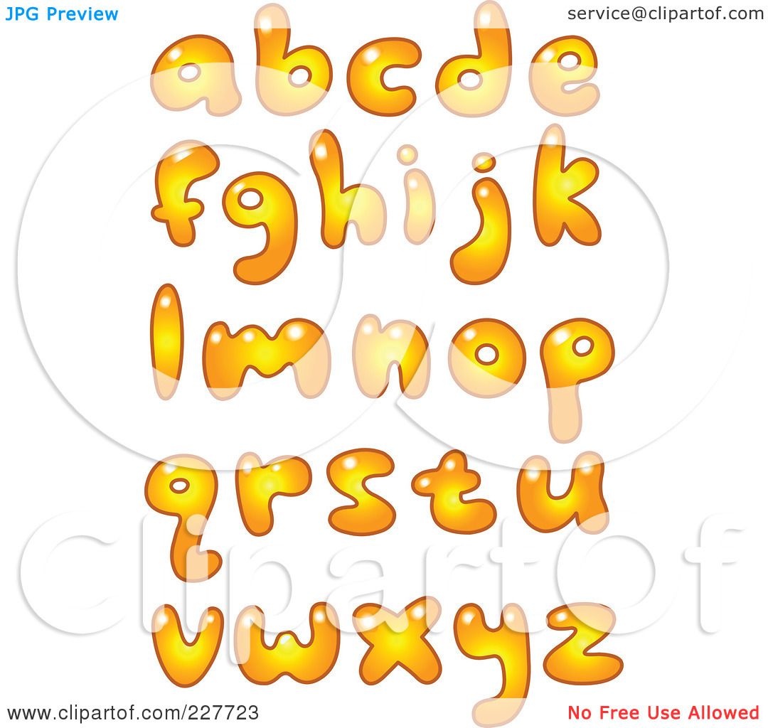 bubble letter lowercase o