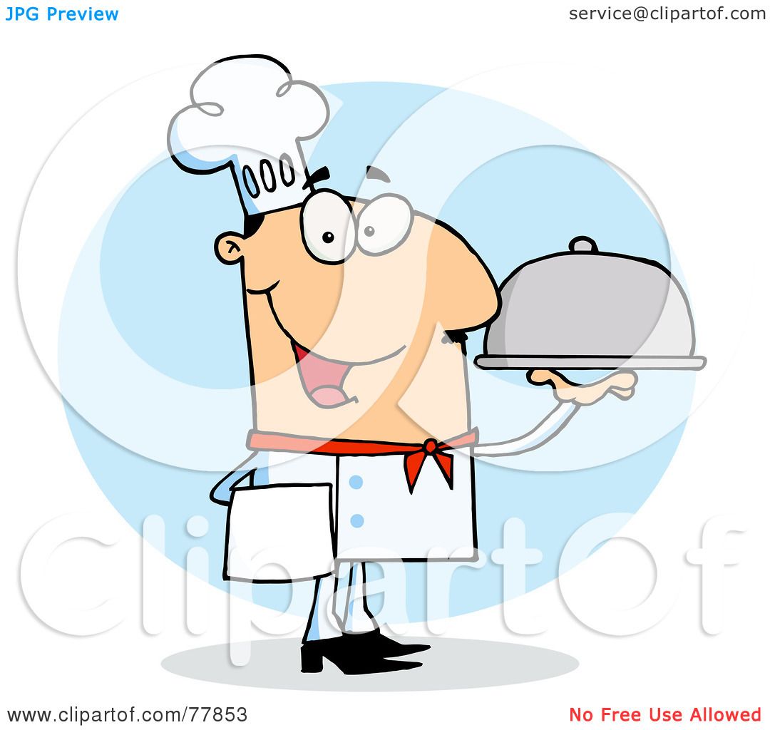 Royalty-Free (RF) Clipart Illustration of a Friendly Caucasian Chef Man ...