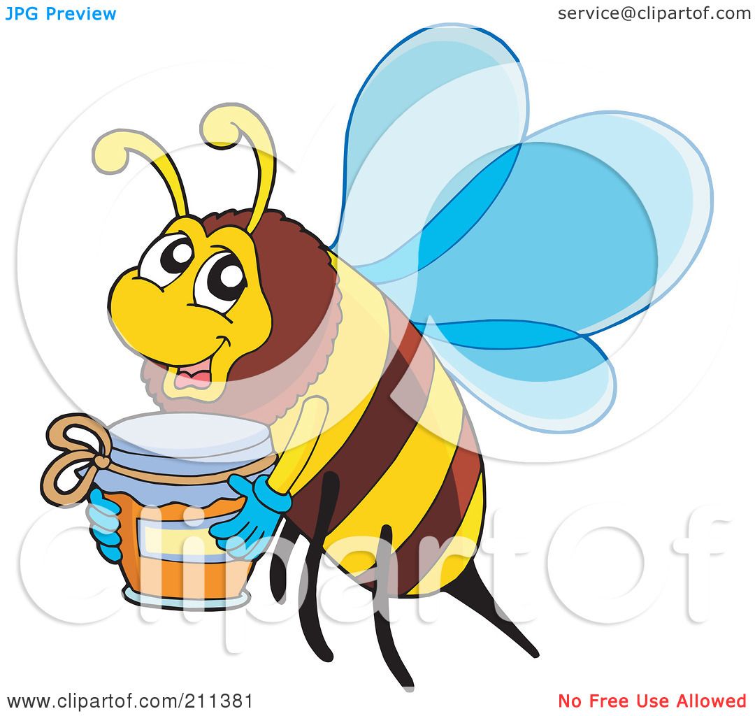 Download Royalty-Free (RF) Clipart Illustration of a Honey Bee ...