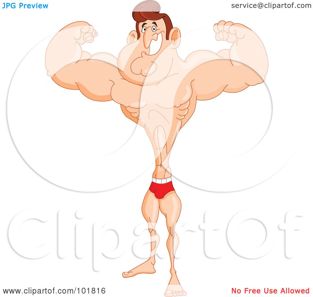 free clipart muscle man - photo #41