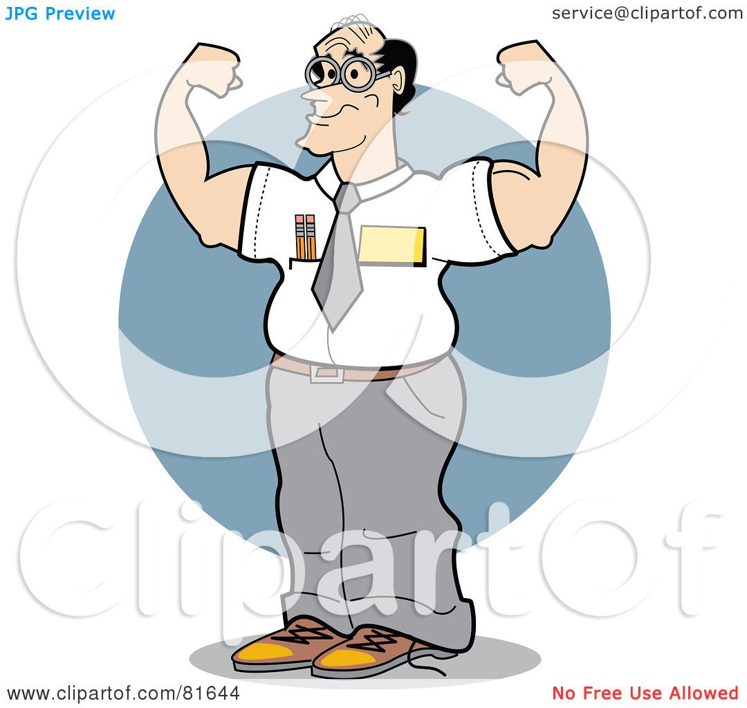 Royalty Free Rf Clipart Illustration Of A Muscular