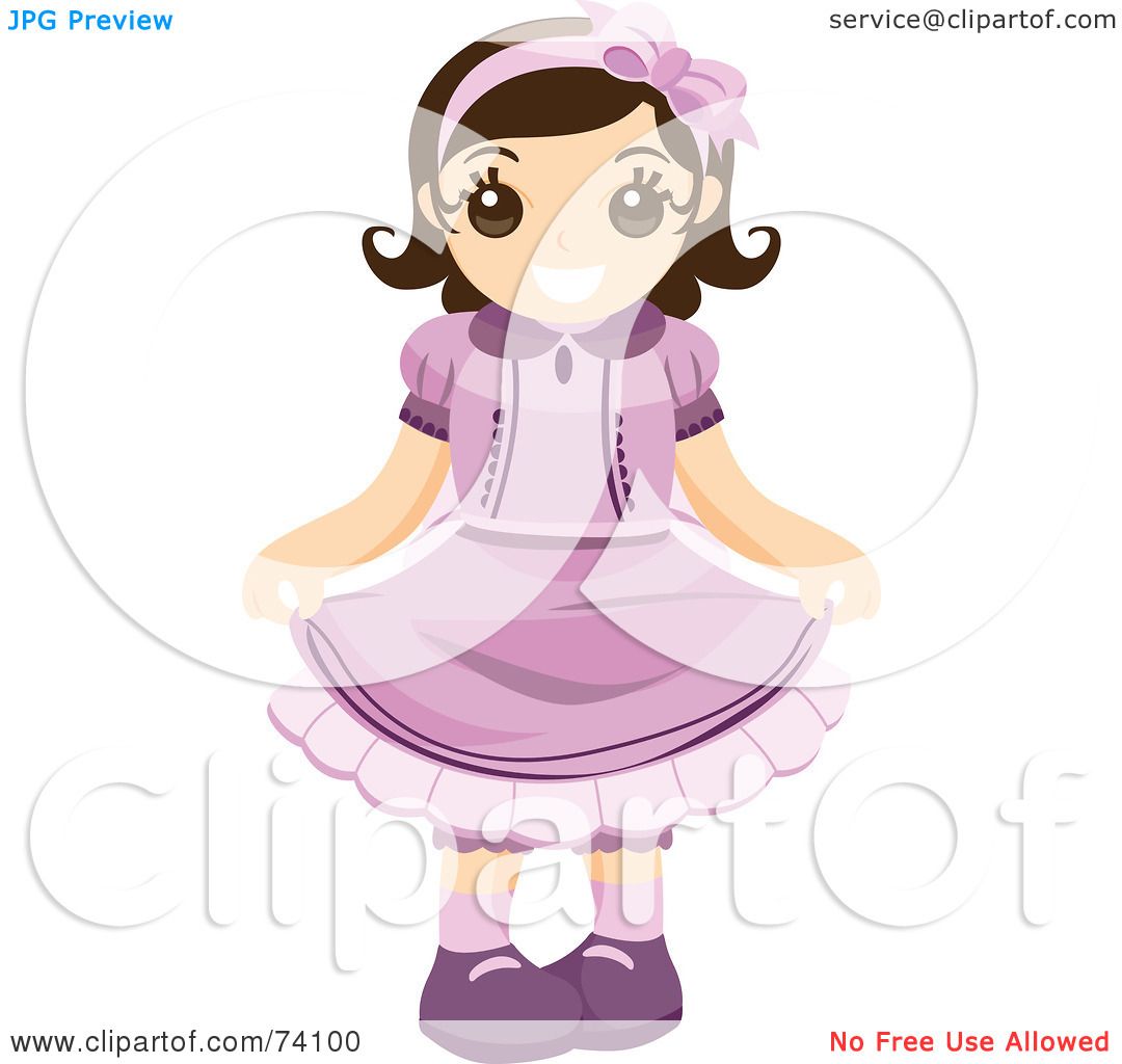 little girl dress clip art