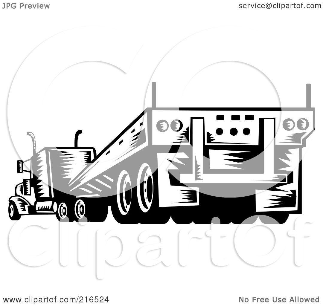 Royalty-Free (RF) Clip Art Illustration of a Rear View Of 
