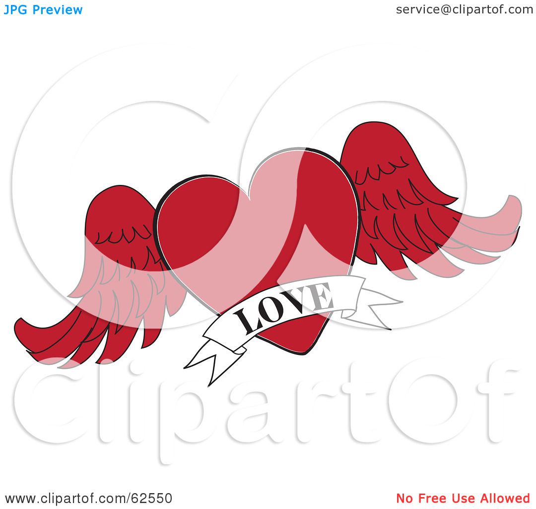 Royalty-Free (RF) Clipart Illustration of a Red Winged ...