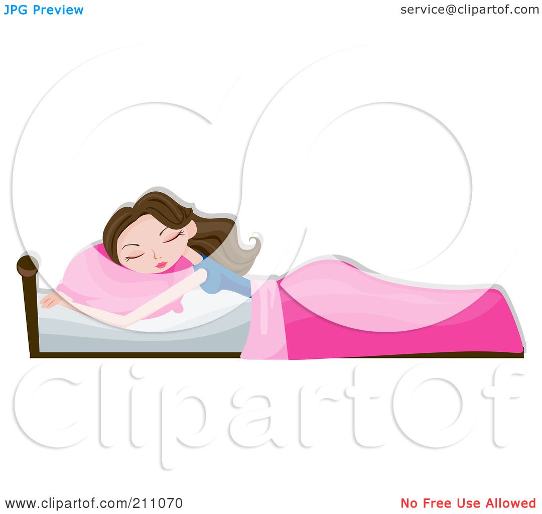 person sleeping clipart