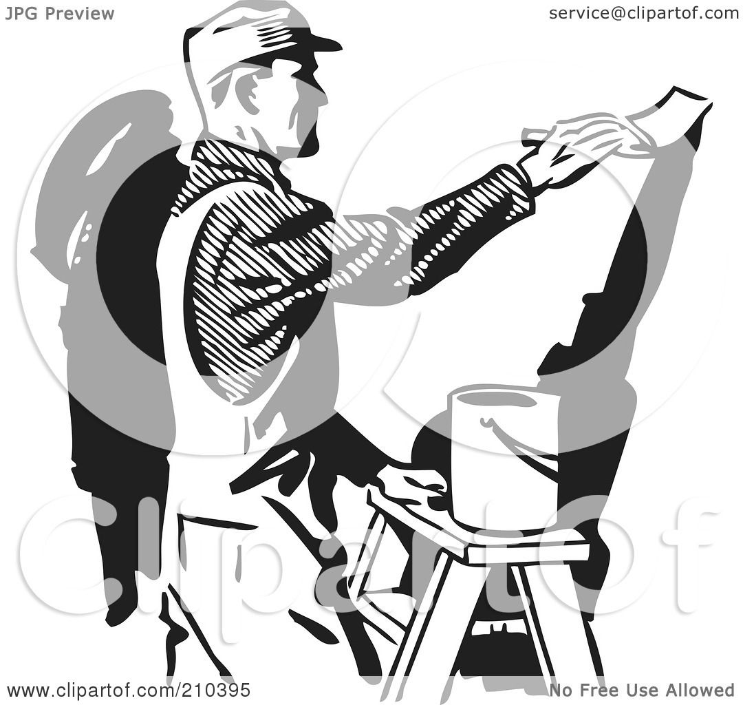 wall painter clipart