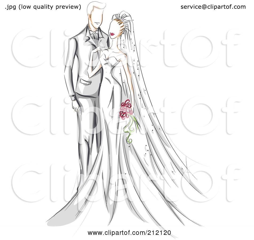 Married Couple. Continuous Line Drawing. Isolated On The White Background.  Vector Monochrome, Drawing By Lines. Royalty Free SVG, Cliparts, Vectors,  and Stock Illustration. Image 98847131.
