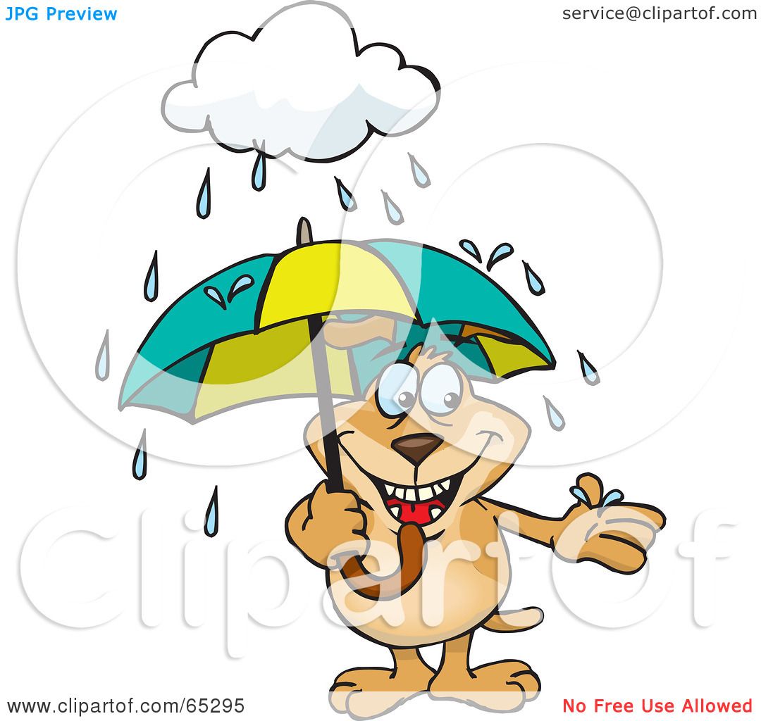 Royalty-Free (RF) Clipart Illustration of a Sparkey Dog Reaching Out To ...