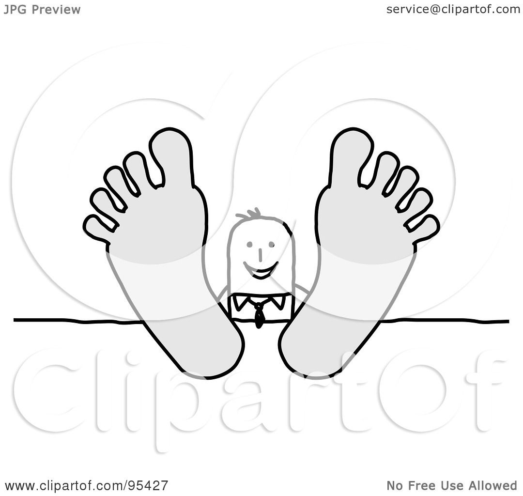Royalty-Free photo: Person holding baby's foot