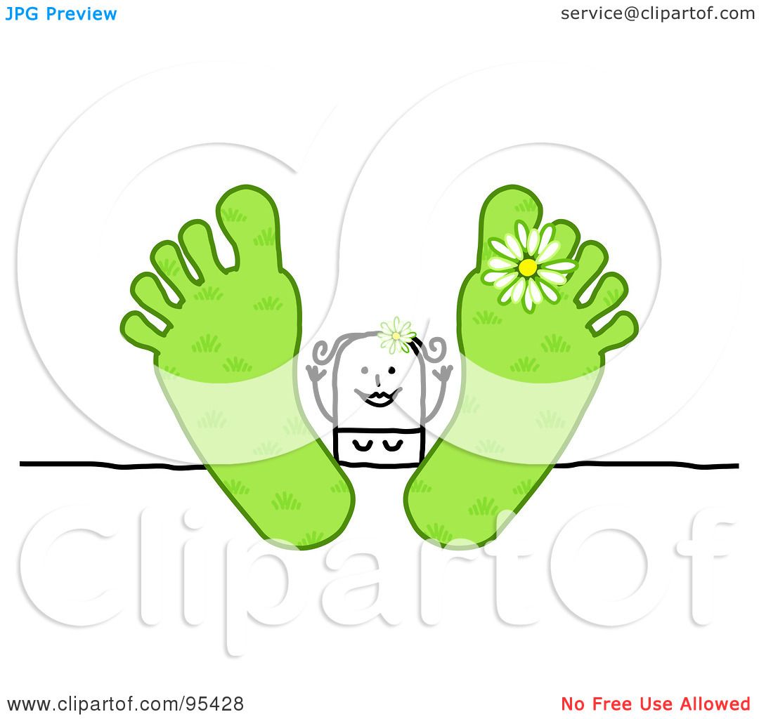 Woman feet up relaxing on the table Stock Photo