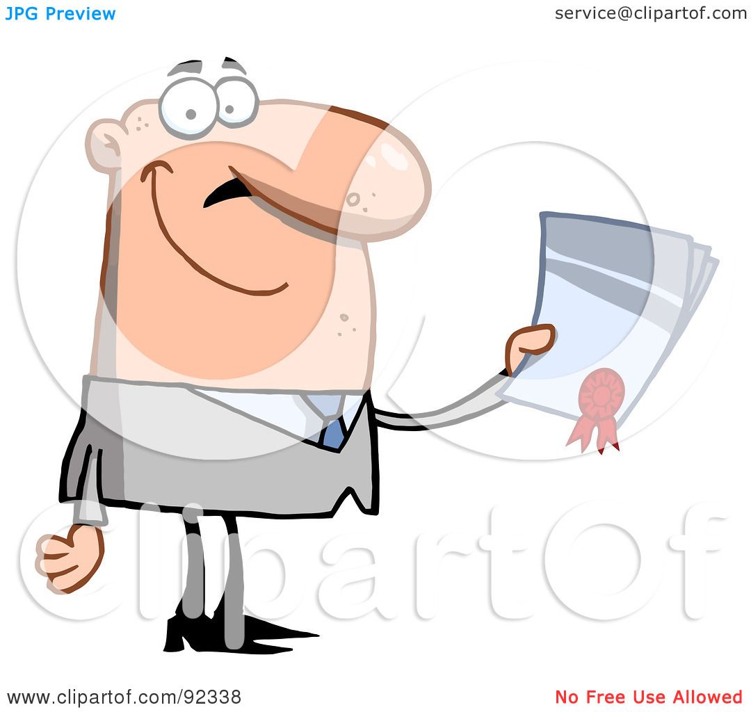 Royalty-Free (RF) Clipart Illustration of a Successful Caucasian ...