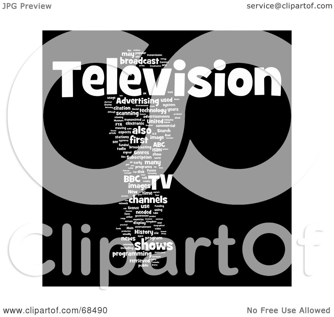 Royalty Free Rf Clipart Illustration Of A Television