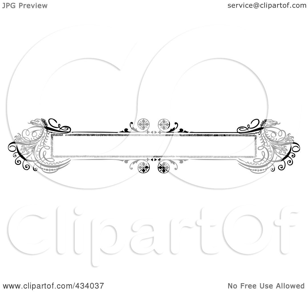 Royalty-Free (RF) Clipart Illustration of a Vintage Black And White ...