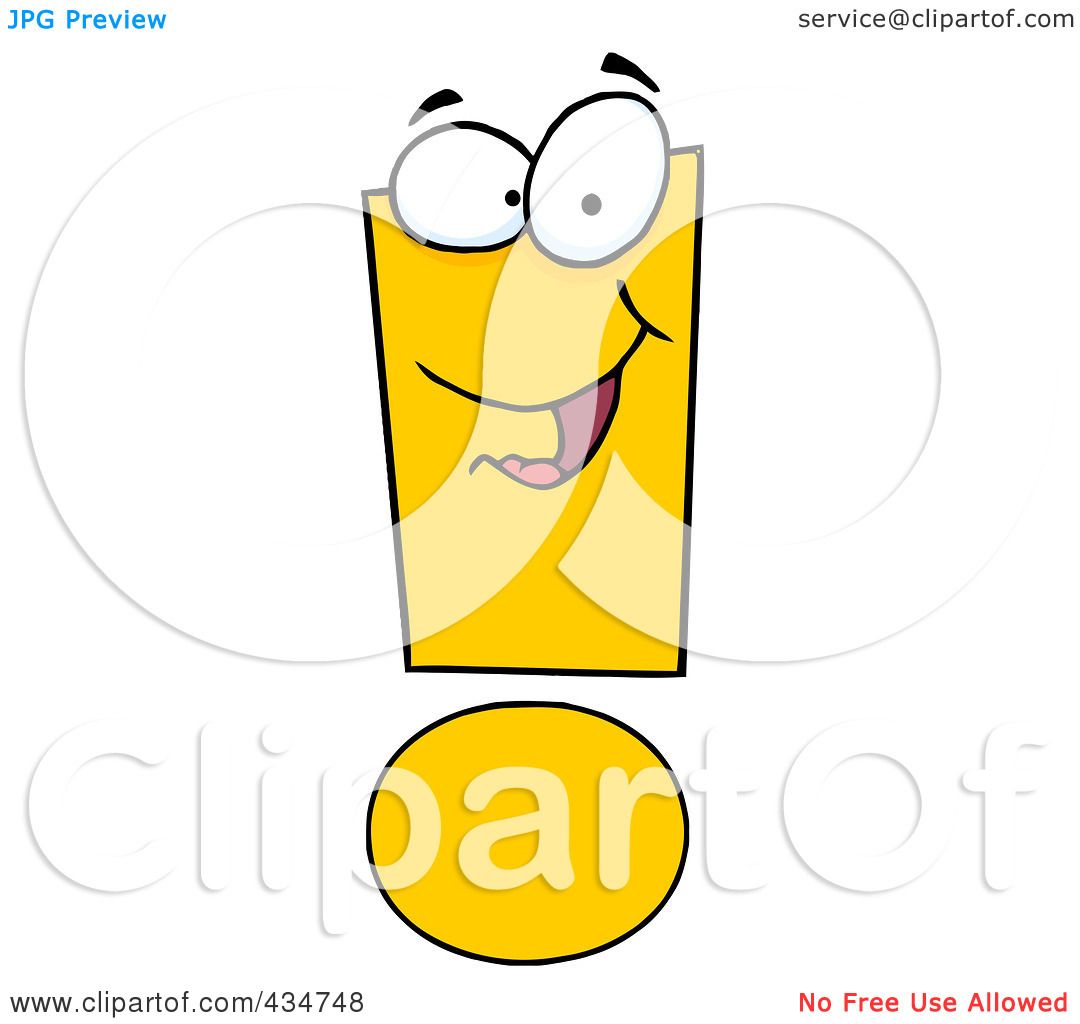 Royalty-Free (RF) Clipart Illustration of an Exclamation Point