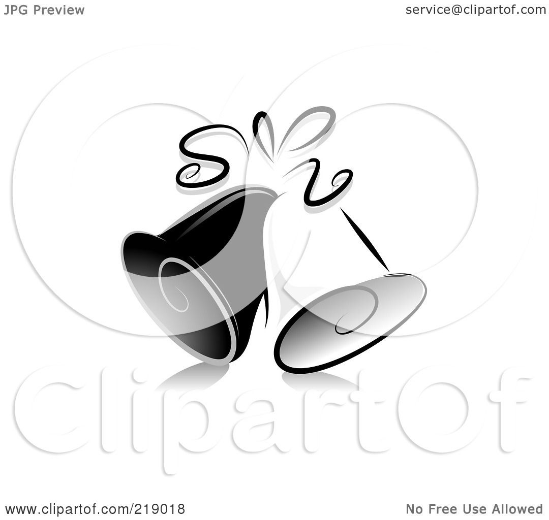 wedding bells clipart black and white free - photo #32