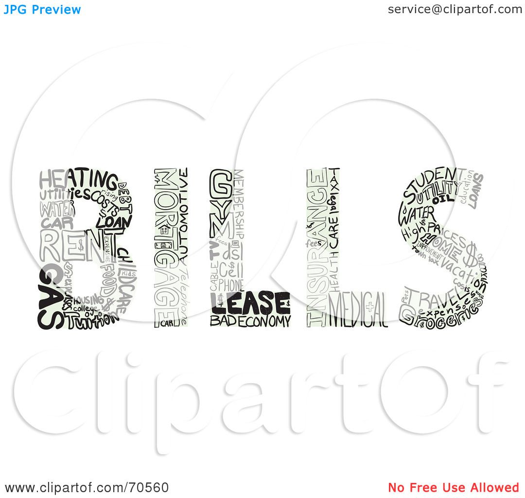 Royalty Free Rf Clipart Illustration Of Expense Words