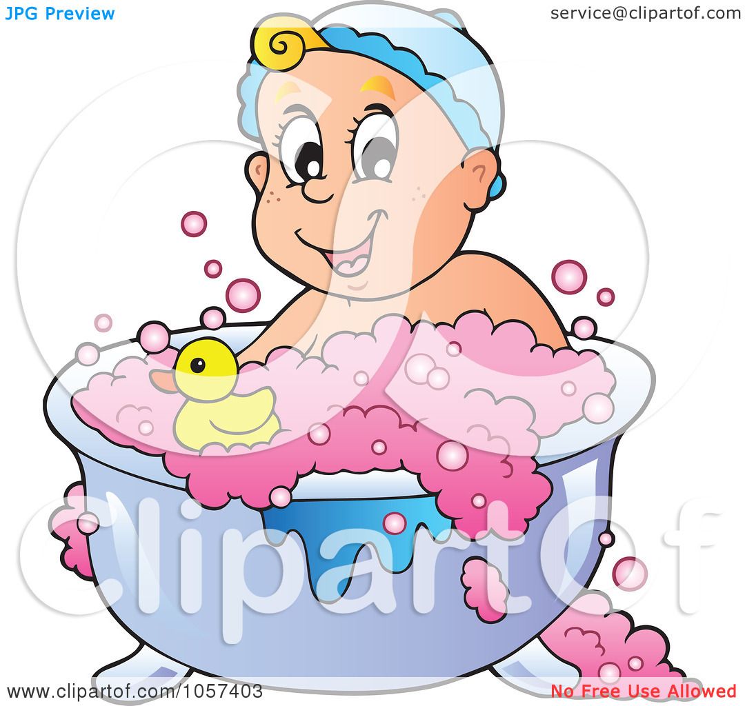 baby bath clip art