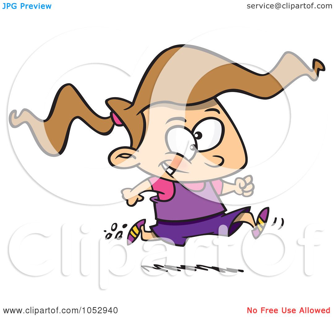 clipart of a girl running - photo #28