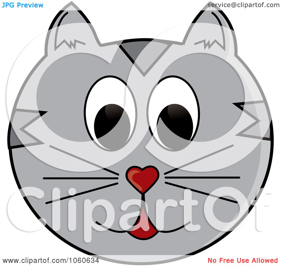 Royalty Free Vector Clip Art Illustration Of A Gray Cat