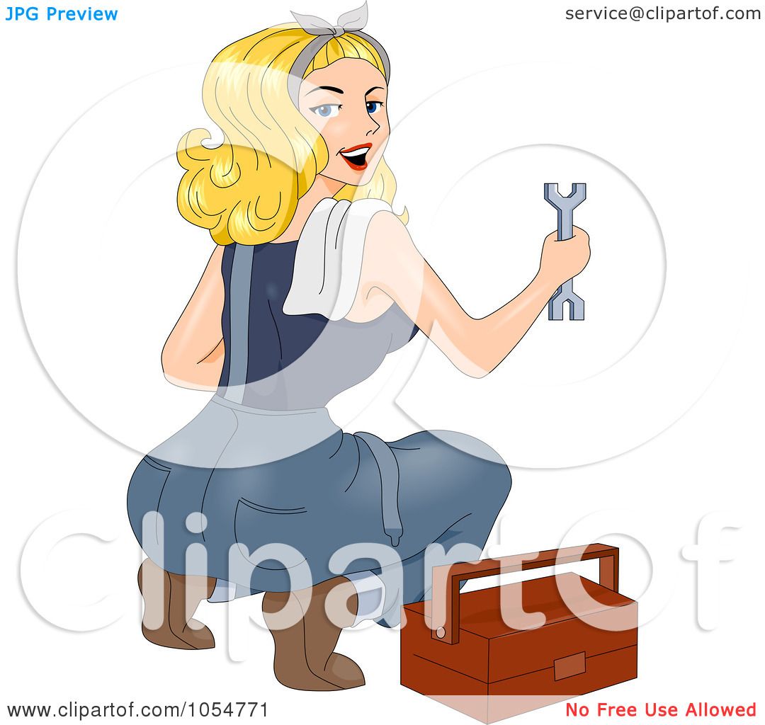 Royalty-Free (RF) Clipart Illustration of a Sexy Amputee 