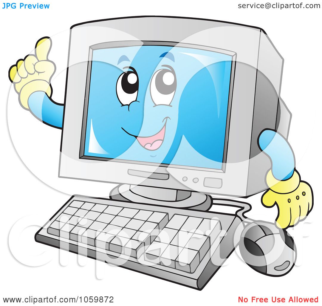 Royalty-Free Vector Clip Art Illustration of a Smart Desktop Computer ...