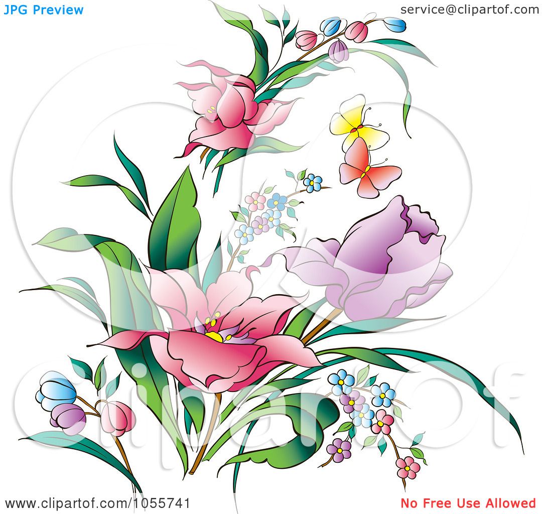 Royalty-Free Vector Clip Art Illustration of Pretty Spring ...