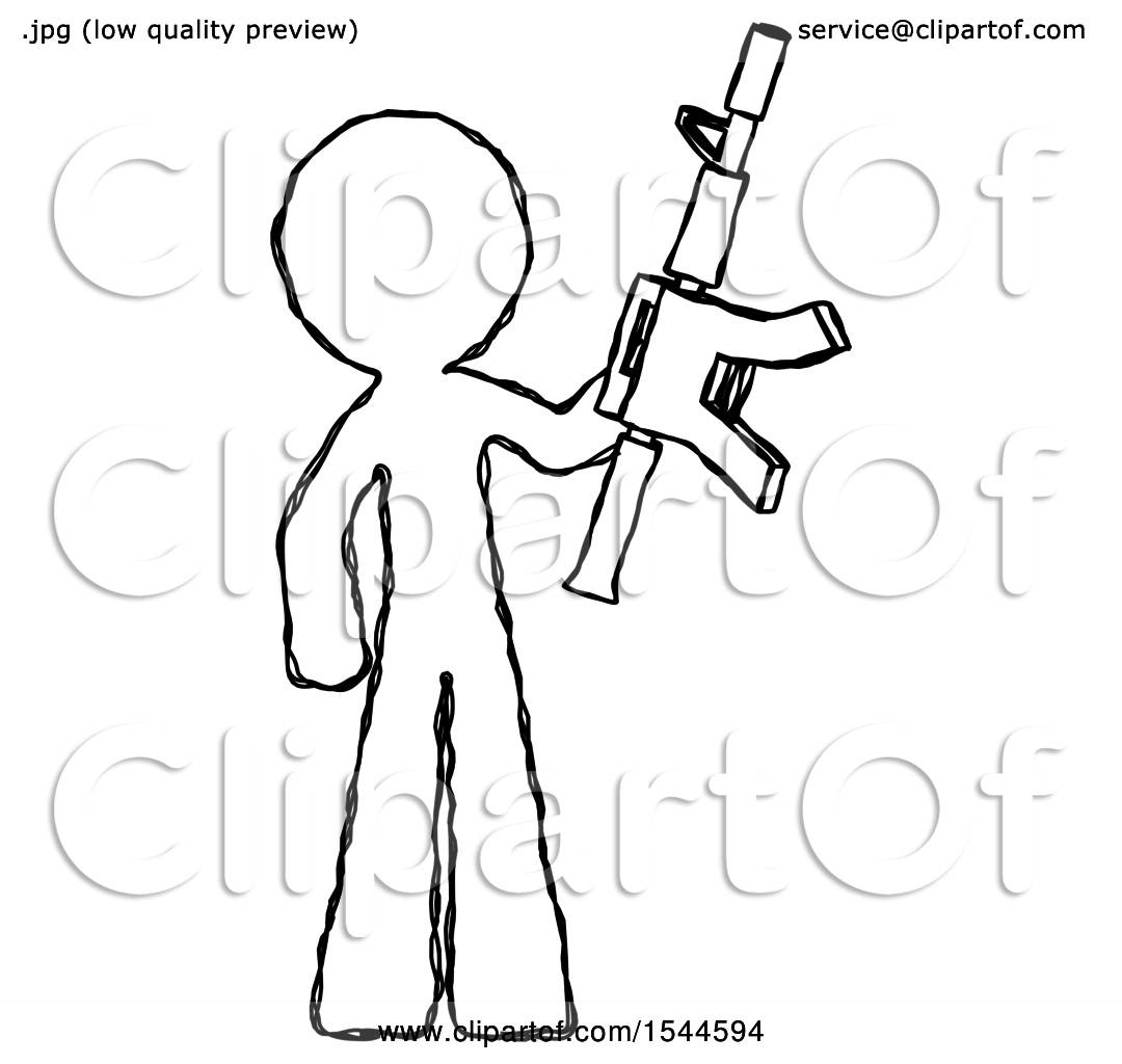 A mascot design picture of hotdog as a dedicated Army using automatic gun  Stock Vector Image & Art - Alamy