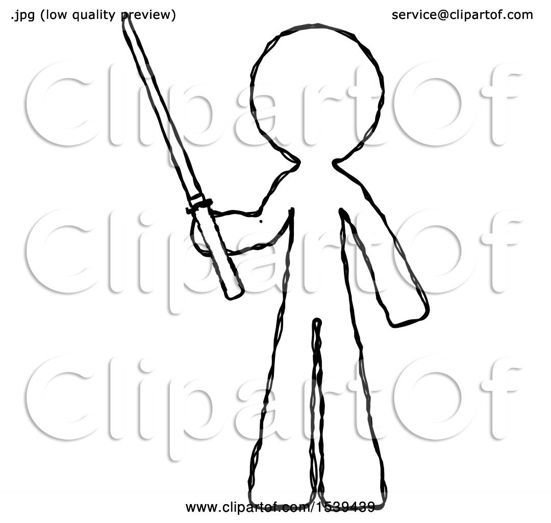 how to draw a ninja sword
