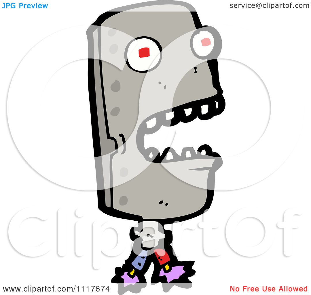 Download Vector Cartoon Robot Head 2 - Royalty Free Clipart Graphic ...