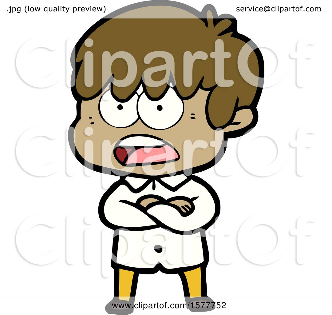 Worried Cartoon Boy by lineartestpilot #1577752