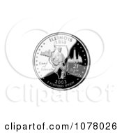 Abraham Lincoln On The Illinois State Quarter Royalty Free Stock Photography by JVPD