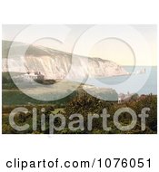 Alum Bay And The Needles With The Lighthouse On The Isle Of Wight England Royalty Free Stock Photography