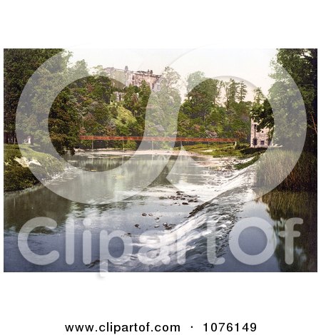 Appleby Castle on the Hill Above River Eden in the Lake District of Appleby Cumbria England UK - Royalty Free Stock Photography  by JVPD