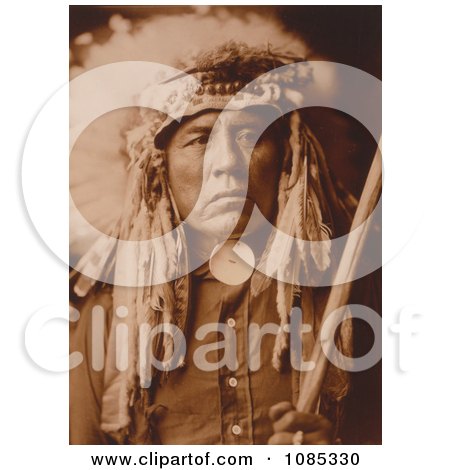 Apsaroke Native American Man Called Curley - Free Historical Stock Photography by JVPD