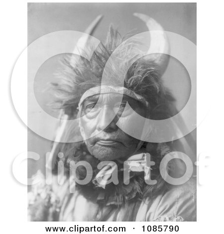 Apsaroke Native Man by the Name of Bull Chief - Free Historical Stock Photography by JVPD